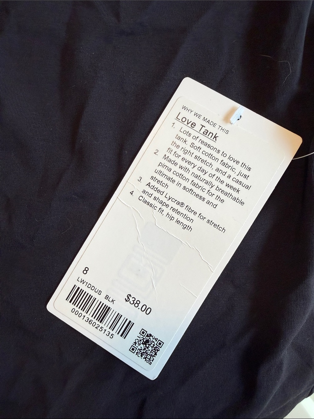 lululemon athletica Black Scoop Neck Racerback Tank - Picture 2 of 5